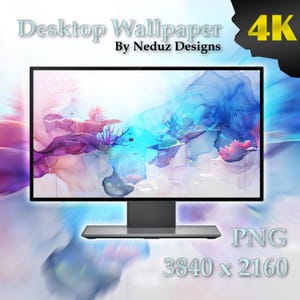 Neduz Dreamscape Ocean 4K Desktop Wallpapers - 5 PNG Files - Digital Download