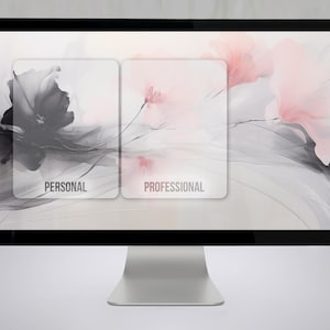 Dreamscape Floral Desktop Organizer の壁紙 - 16:9 アスペクト比 png、FHD、QHD、4K 解像度、PC、Mac 向け個人およびプロフェッショナル向けセクション