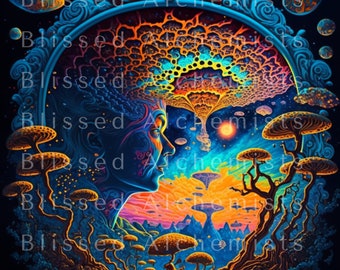 Alex Grey Inspired, High-resolution Digital Download