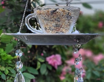 Tea Cup Bird Feeders