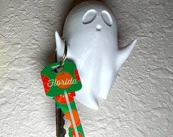 Llavero fantasma impreso en 3D: decoración de pared gótica de Halloween