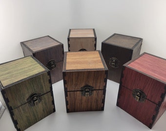 Card game deck boxes