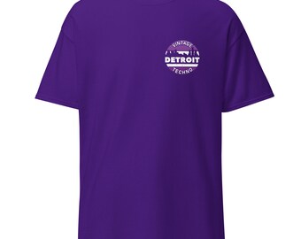 Detroit Techno T-Shirt: Vintage Lila
