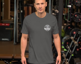 Vintage Detroit Techno T-shirt: Minimalistisches Grau