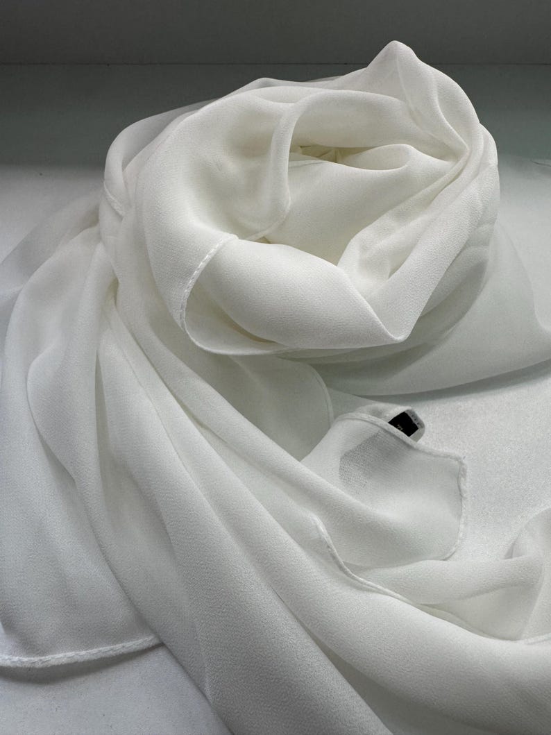 Premium White Chiffon Hijab main image 1