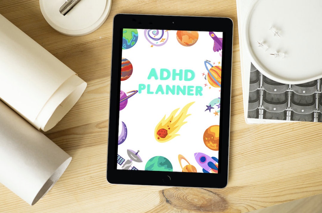 ADHD Digital Planner, Space, Astronomy, Printable - Etsy