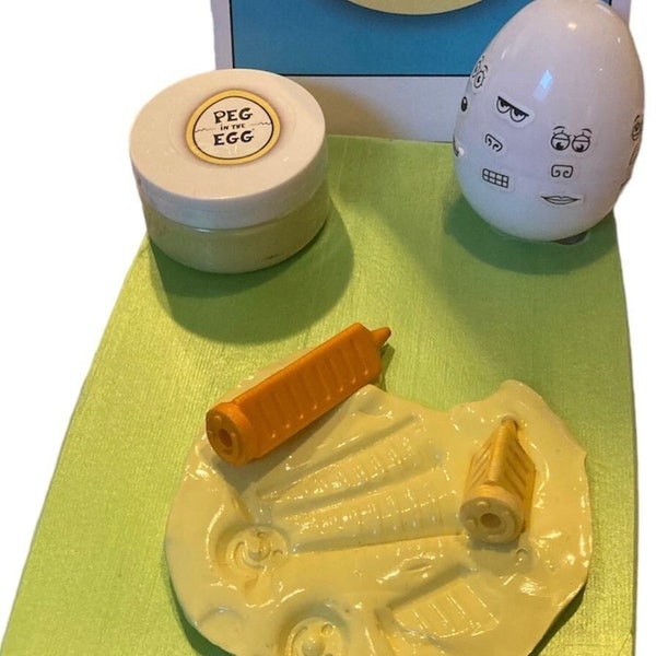Sensory Putty Tool Play Kit Peg in the Egg® Bundle- Medium & Small Pegs/ Board, grip strength, hand activities, fidget, putty, fine motor