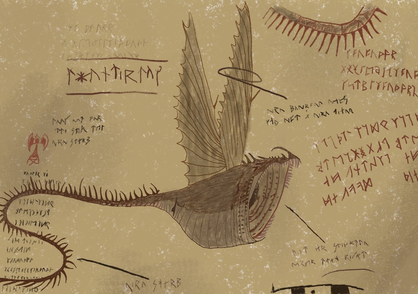 How to Train Your Dragon, Printable Artwork, the Dragon Book, Page From the Dragon Book, Digital