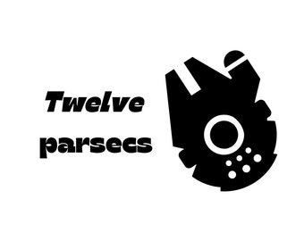 Star Wars SVG, Cita de Han Solo, Archivo descargable de cotización, Obra de arte de Star Wars, Halcón Milenario SVG