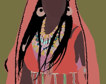 The Chosen Artwork, Tamar Painting, The Chosen Digital Artwork