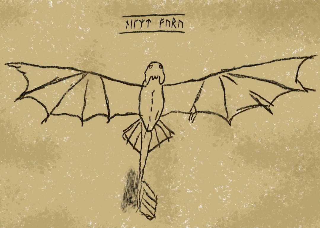 Hiccup's Sketch of Toothless, How to Train Your Dragon Printable