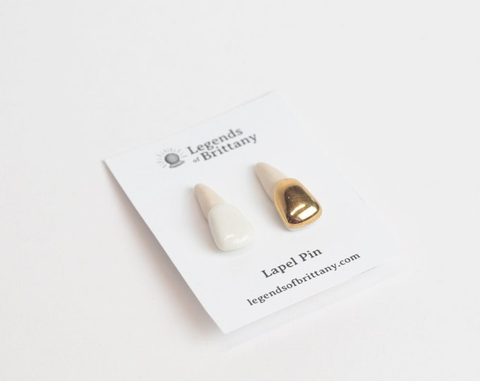 Two Front Teeth Lapel Pins