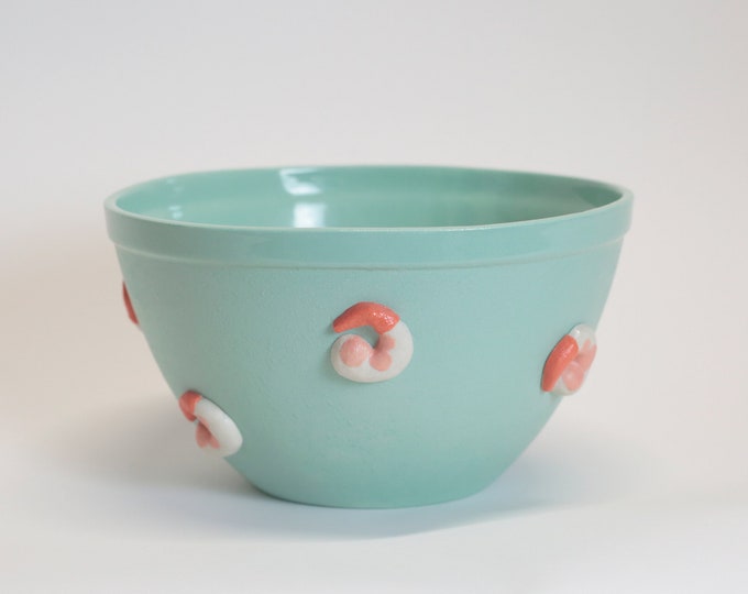 Large Ceramic Shrimp Bowl