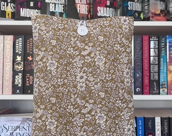 Floral Book Sleeve/Kindle Sleeve- Golden Garden