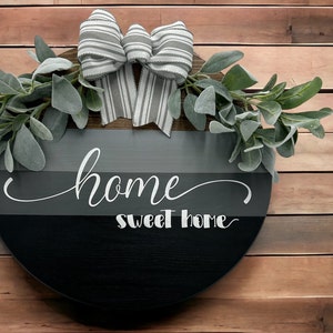 Front Door Decor | Front Door Wreath | Welcome Sign | Front Door Sign | Welcome Door Hanger | Year Round Door Hanger | Home Sweet Home