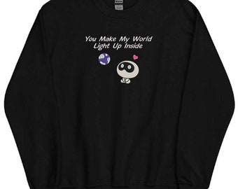 BTS Light Up Inside Embroidered Sweatshirt, My Universe Crewneck, BTS Song Sweater, Kpop Merch, Kpop Apparel