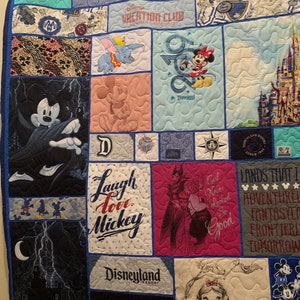 T-shirt quilt, memory quilt, custom quilt, deposit only. SEE Item Details & LEARN More for Important Details image 2