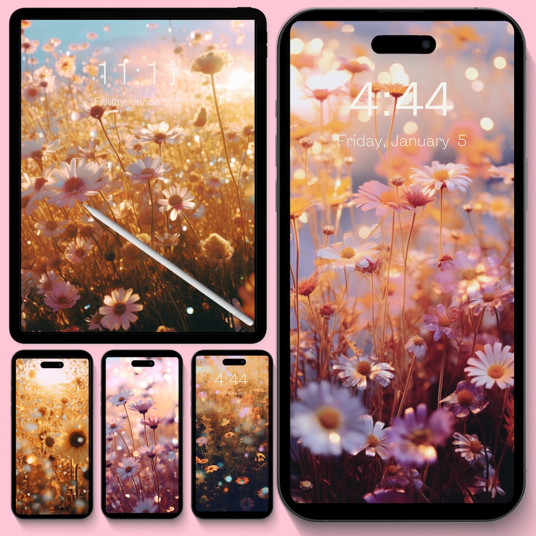 Summer Flowers Wallpaper I Elegant iPhone Floral Background Lockscreen