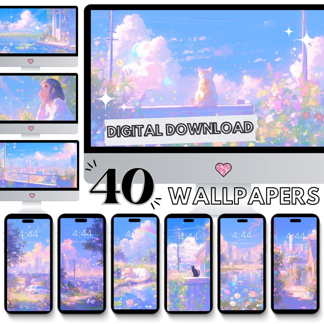 Kawaii Wallpaper Pastel Wallpaper Gamer Desktop Anime Wallpaper Cute