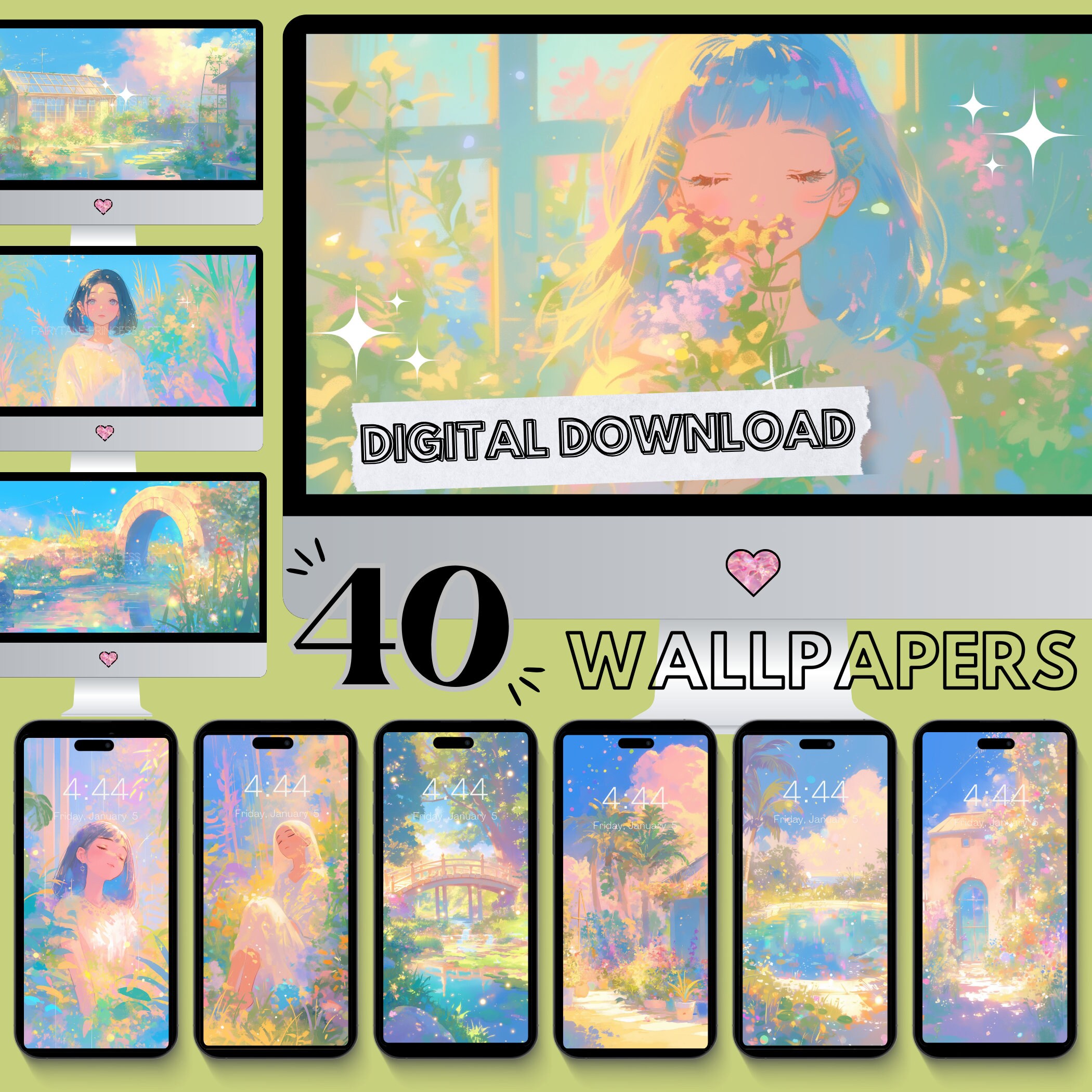 Kawaii Wallpaper Pastel Wallpaper Gamer Desktop Anime Wallpaper Cute