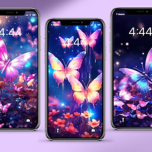 Midnight Butterfly Iphone Wallpaper #2 | Phone Wallpaper | Fantasy Wallpaper | Girly Wallpaper | Dreamy Iphone Wallpaper| Ipad Wallpaper