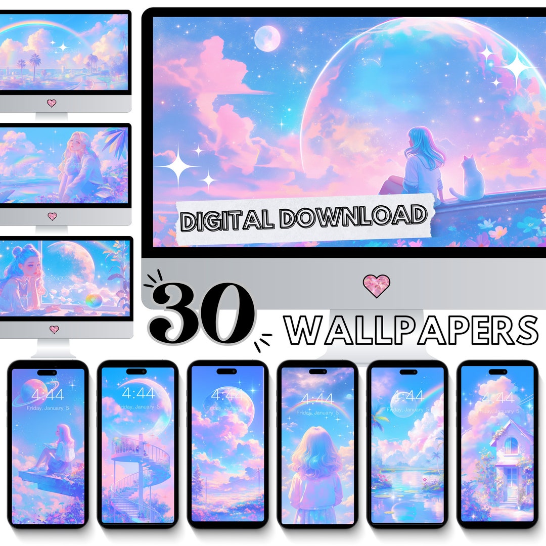 Kawaii Wallpaper Pastel Wallpaper Gamer Desktop Anime Wallpaper Cute