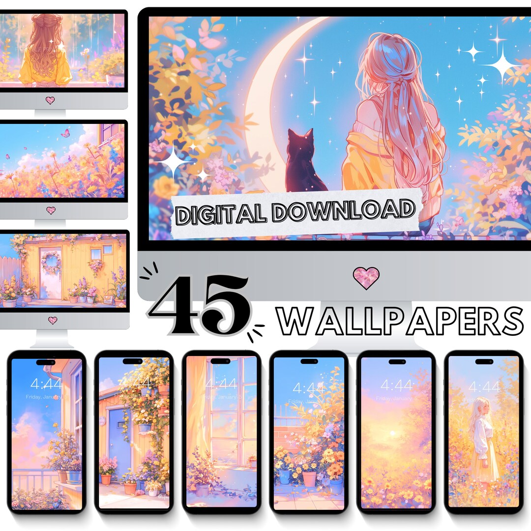 Kawaii Wallpaper Pastel Wallpaper Gamer Desktop Anime Wallpaper Cute
