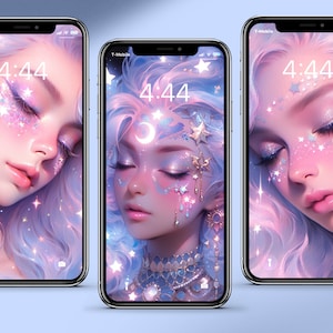 Star Galaxy Princess Iphone Wallpaper | Phone Wallpaper | Fantasy Wallpaper | Girly Wallpaper | Dreamy Iphone Wallpaper| Ipad Wallpaper
