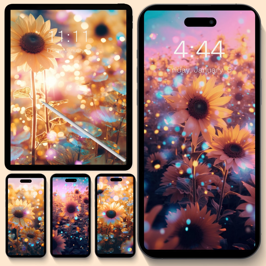 Sunflower Wallpaper, Floral Phone Background, Summer Wallpaper, Spring