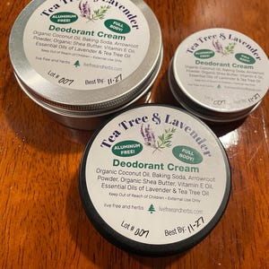 Natural Deodorant Cream | Alcohol Free | Aluminum Free | Vegan | Paraben & phthalate free| non GMO|BPA free| cruelty free| full body|