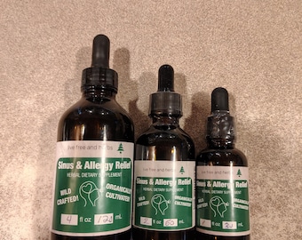 Sinus & Allergie Relief Tinktur-Bio-Kräuter-Wild Crafted