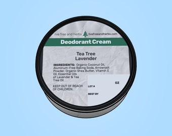 Natural Deodorant Cream | Alcohol Free | Aluminum Free | Vegan | Paraben & phthalate free| non GMO|BPA free| cruelty free| full body|