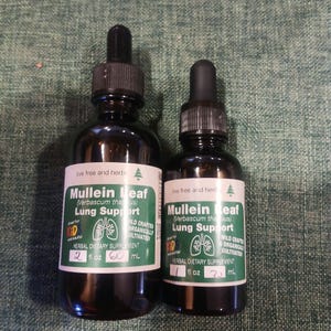 Mullein Leaf Extract-Verbascum thapsis-Wildcrafted and Organically Cultivated -Organic Vegatable Glycerite