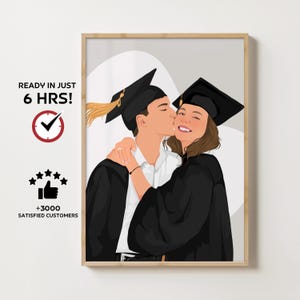 Cadeau personnalisé portrait sans visage pour lui, portrait de couple, illustration personnalisée, cadeau pour petit ami, photo personnalisée, cadeau personnalisé,