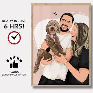 Retrato de pareja, regalo para pareja, retrato sin rostro, pintura de retrato personalizada, retrato de novio, retrato familiar, retrato de mejor amigo