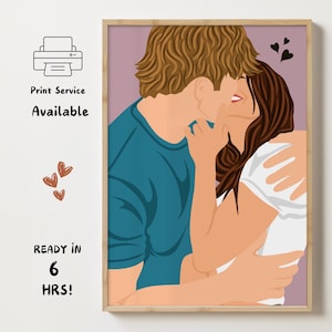 customized couples portrait, gift for couples, faceless portrait, engagement painting, boyfriend portrait, family portrait, customized gift
