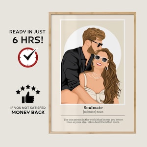 Retrato sin rostro, ilustración sin rostro, foto personalizada, ilustración fotográfica personalizada, retrato personalizado, retrato de pareja, regalo de pareja