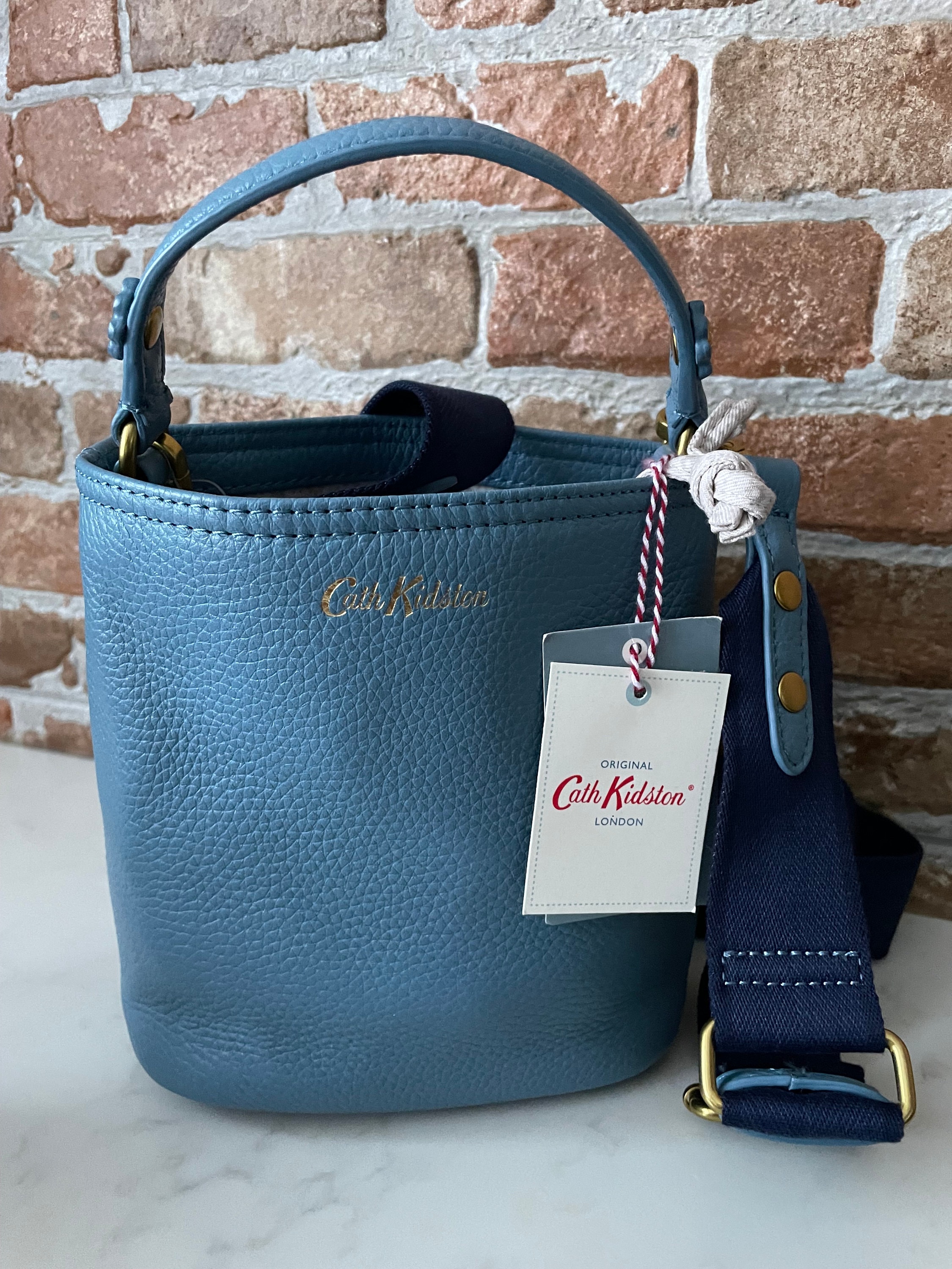 Cath kidston small leather bucket cross body bag hotsell