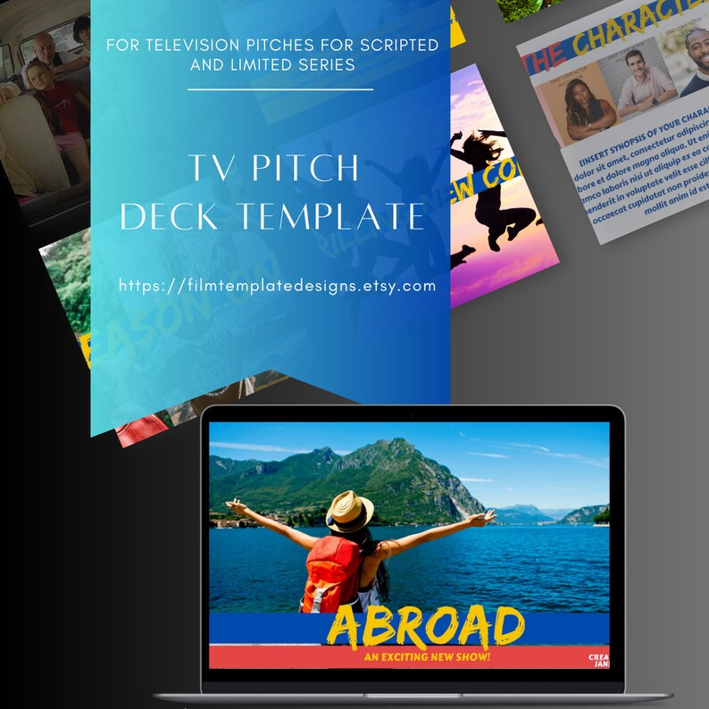 Canva Film Template for Television Pitch Deck for a Scripted Series for