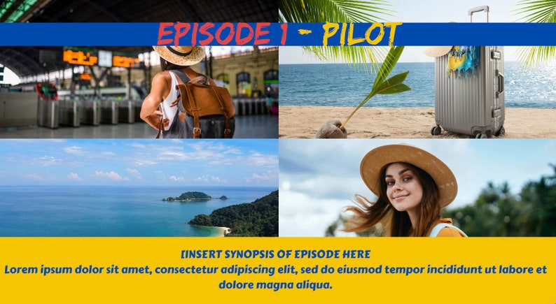 Canva Film Template for Television Pitch Deck for a Scripted Series for