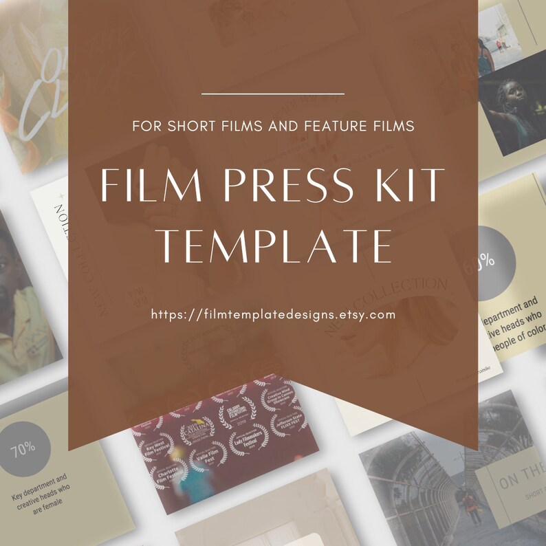Canva Film Press Kit Template for Directors, Filmmakers, Producers for