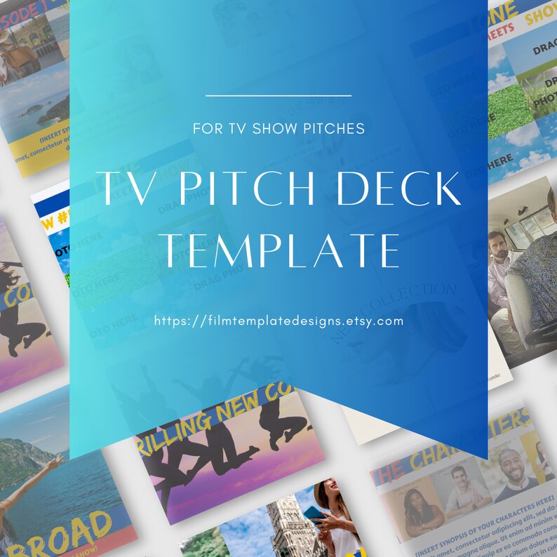 Canva Film Template for Television Pitch Deck for a Scripted Series for
