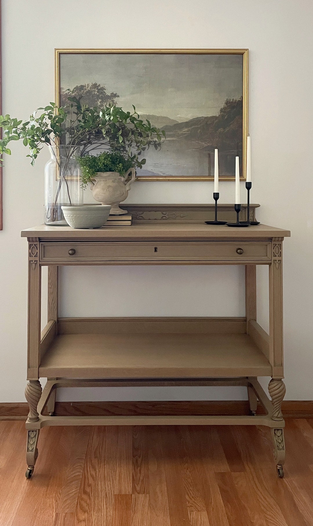 Antique Oak Server Barewood Delivery Included Etsy