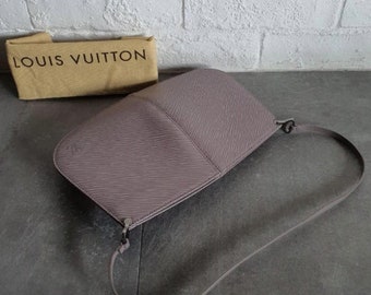 Louis Vuitton Tassil Yellow Epi Leather Demi Lune Pochette Bag Louis Vuitton