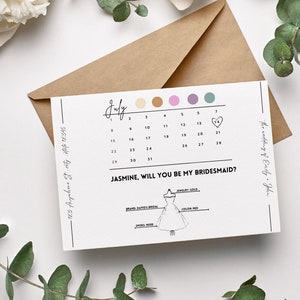 Bewerkbare bruidsmeisjes detailkaart, bruidsmeisje informatiekaart, bruidsmeisje voorstel kaart, bruiloft infokaart, bruidsmeisje infographic