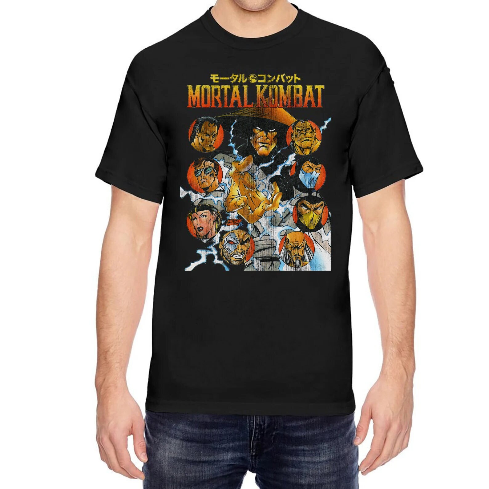 vintage Mortal Kombat 9 Fatality t-shirt XL MK1 arcade games play