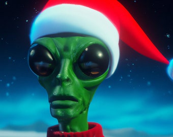 Alienígena de Natal - Arte Digital