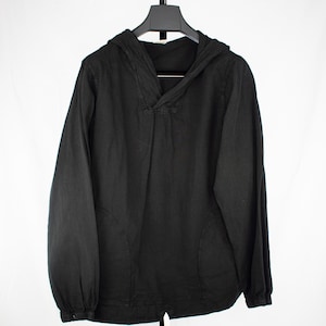 The Black All Season Pullover - Unisex | 100% Cotton Light and Breezy Long-Sleeve | Artisan Design and Handmade