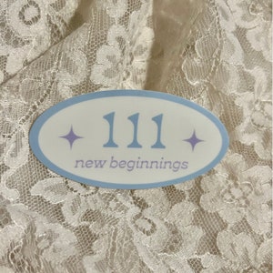 111 affirmation sticker | angel number