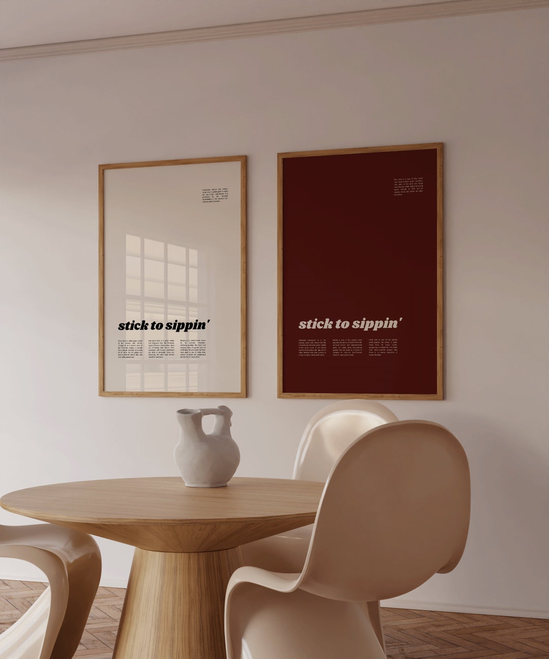 Stick to Sippin' Wall Art Print Gifts for Wine Lovers Printable Wall